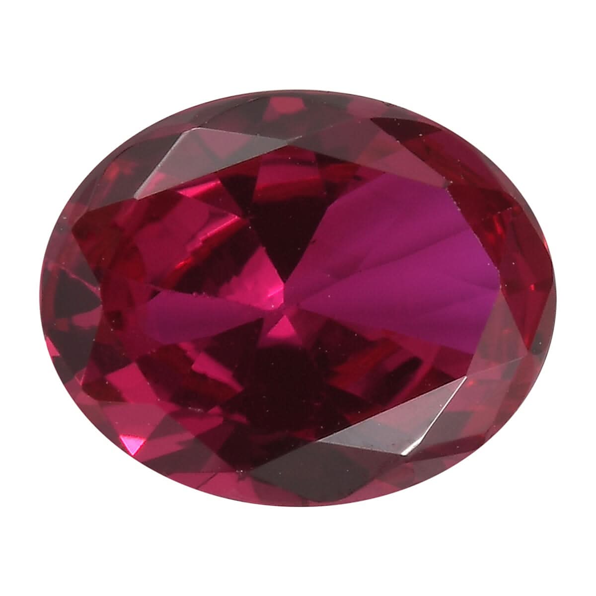Lab Created Ruby (Ovl 10x8 mm) 2.48 ctw Loose Gemstone