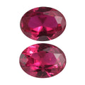 Set of 2 Lab Created Ruby (Oval 8x6 mm) 2.55 ctw Loose Gemstone - Sticky add to cart bar