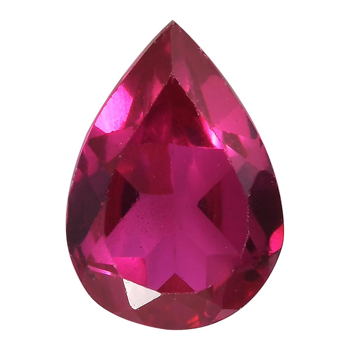 Lab Created Ruby (Pear 10x7 mm) 2.10 ctw Loose Gemstone