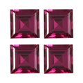 Set of 4 Lab Created Ruby (Sqr 5 mm) 3.03 ctw Loose Gemstone - Sticky add to cart bar