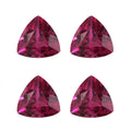 Set of 4 Lab Created Ruby (Trl 4 mm) 1.26 ctw Loose Gemstone - Sticky add to cart bar