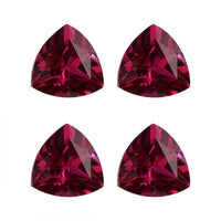 Set of 4 Lab Created Ruby (Trl 5.5 mm) 2.88 ctw Loose Gemstone