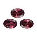 Orissa Rose Garnet Set of 3 (Ovl 6x4 mm) 1.55 ctw Loose Gemstone - Sticky add to cart bar