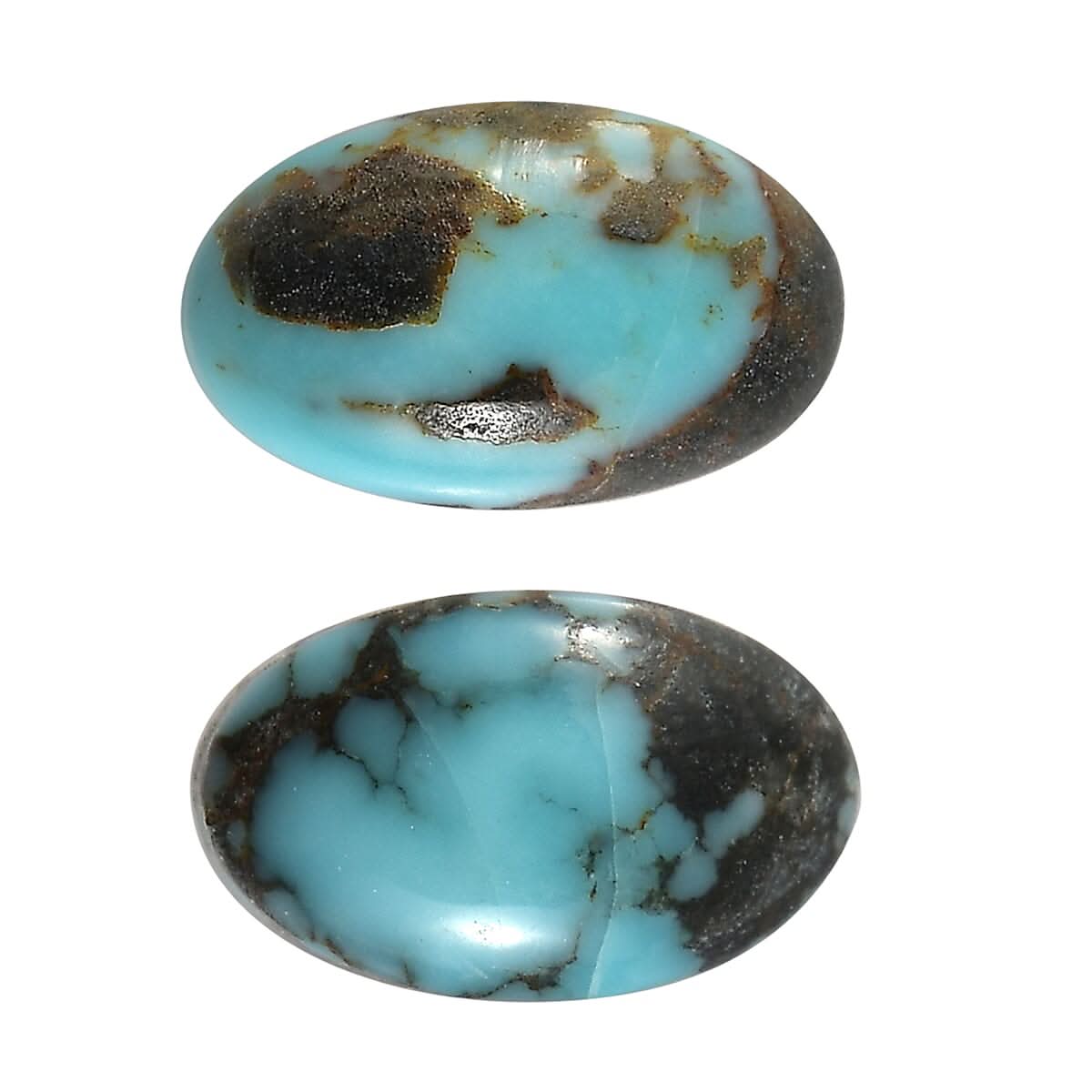 Set of 2 Sierra Nevada Turquoise (Oval 5x3 mm) 0.49 ctw Loose Gemstone