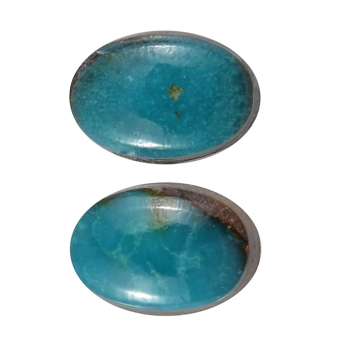 Set of 2 Sierra Nevada Turquoise (Oval 6x4 mm) 0.75 ctw Loose Gemstone