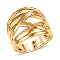 EverTrue Fancy Ring in 18K YG Plated Bronze