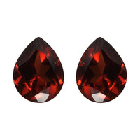 Set of 2 AA Mozambique Garnet (Pear 5x4 mm) 0.73 ctw Loose Gemstone