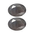 Set of 2 Silver Sapphire (Oval 7x5 mm) 1.86 ctw Loose Gemstone - Sticky add to cart bar