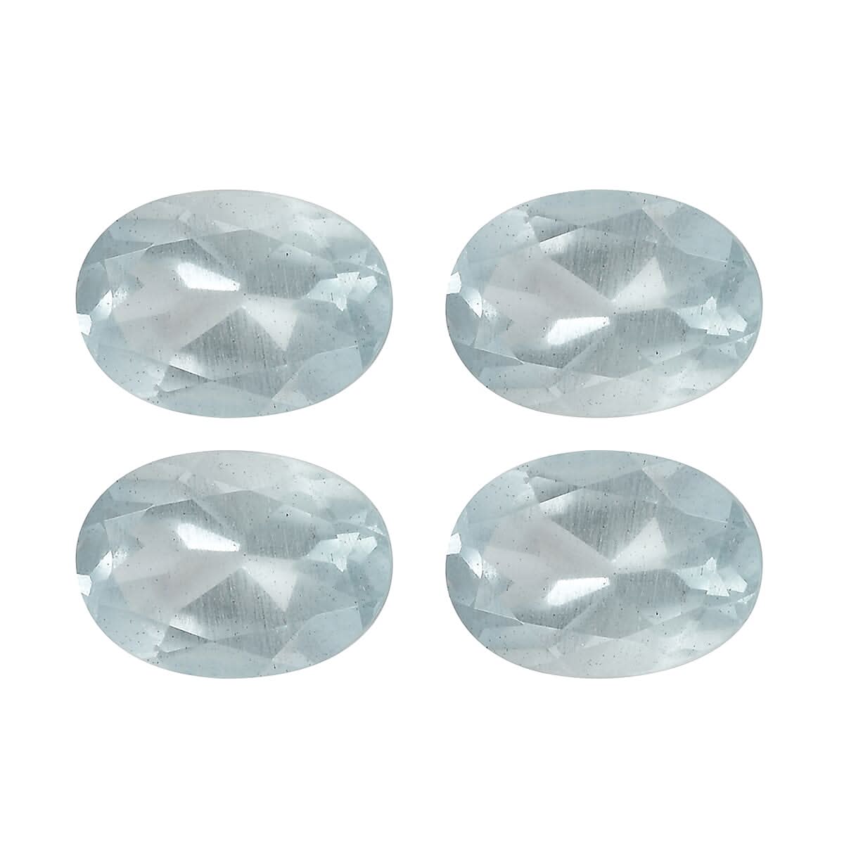 AA Milky Aquamarine Set of 4 (Ovl 7x5 mm) 2.60 ctw Loose Gemstone