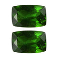Chrome Diopside Set of 2 (Cush 6x4 mm) 1.08 ctw Loose Gemstone - Sticky add to cart bar