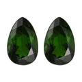 Chrome Diopside Set of 2 (Pear 8x5 mm) 1.70 ctw Loose Gemstone - Sticky add to cart bar
