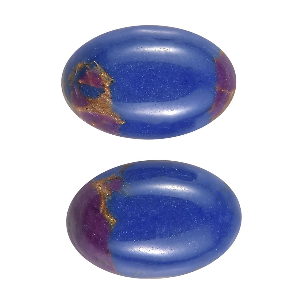 Set of 2 Mojave Purple Turquoise (Oval 6x4 mm) 0.95 ctw Loose Gemstone