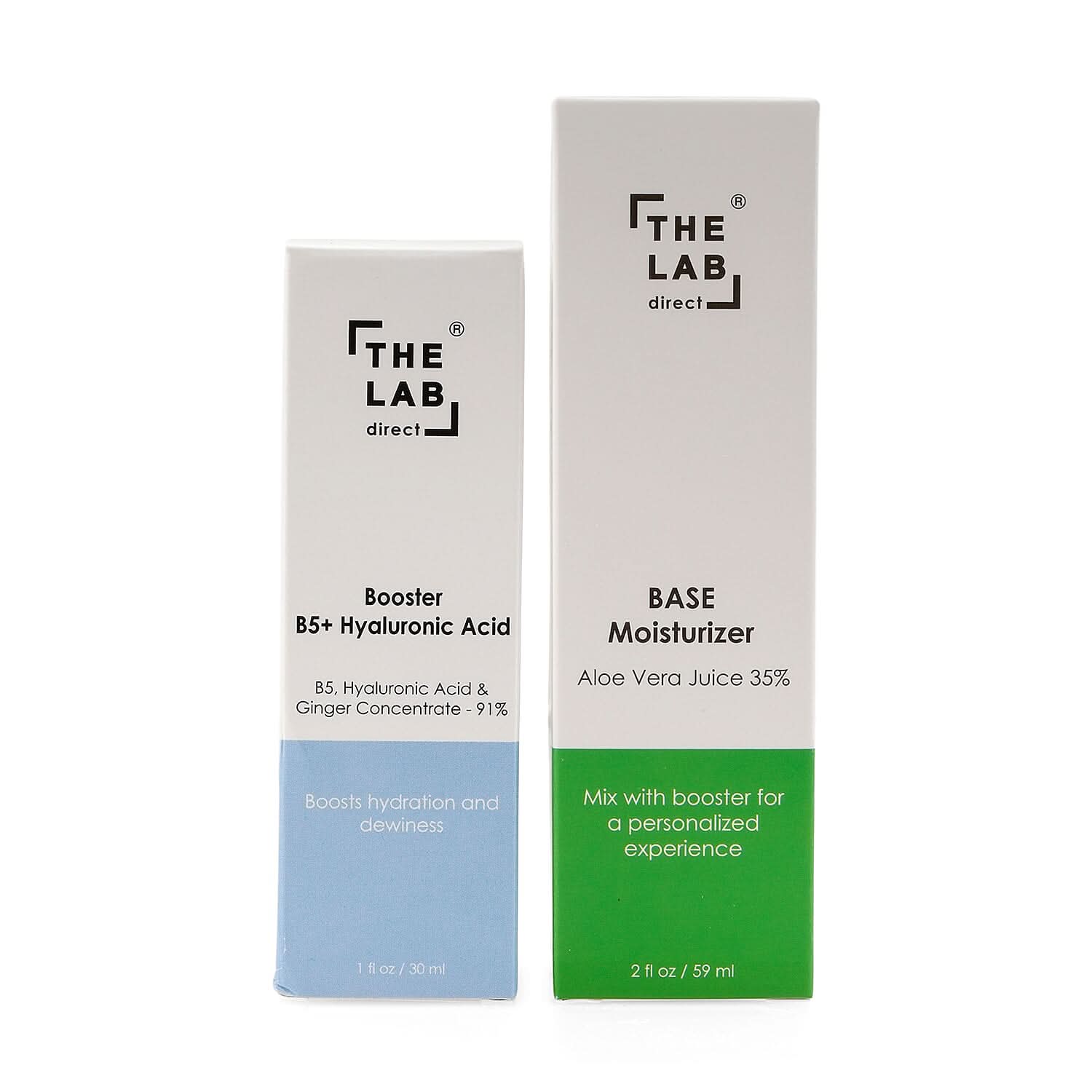 The Lab Direct Base Moisturizer & Hyaluronic Acid Booster - DUO