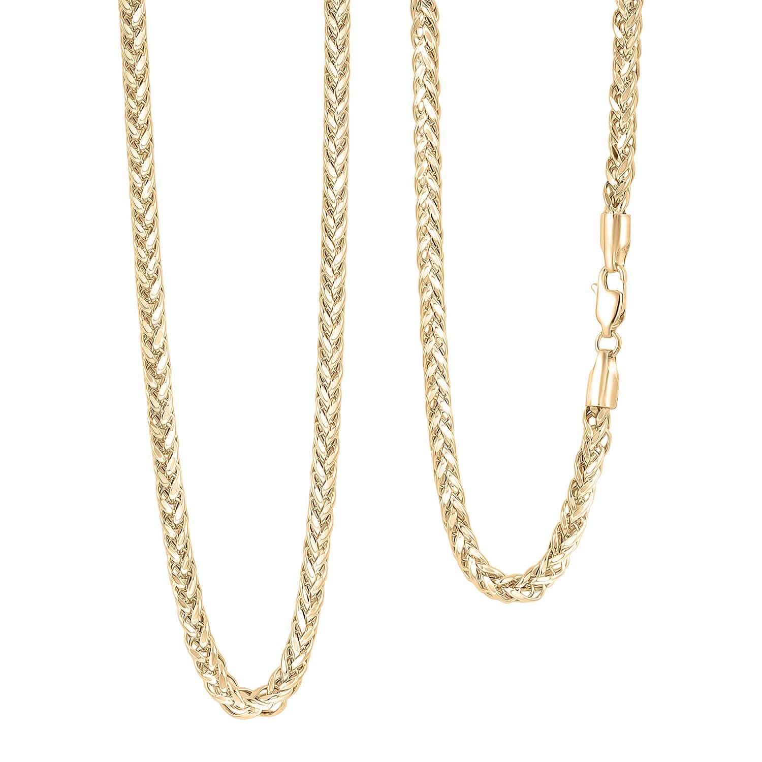 Palma Chain Necklace in 10K Yellow Gold 22 Inches 12 Grams