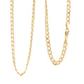 Diamond-cut Curb Chain Necklace in 10K Yellow Gold 10.1 Grams 22 Inches - Sticky add to cart bar