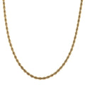 Rope Chain Necklace in ION Plated YG Stainless Steel 18-20 Inches - Sticky add to cart bar
