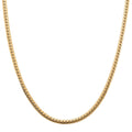 Flat Cuban Link Chain Necklace in ION Plated YG Stainless Steel 18-20 Inches - Sticky add to cart bar