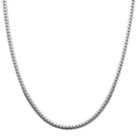 Flat Cuban Link Chain Necklace in Stainless Steel 18-20 Inches