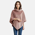 Tamsy Blush Fur Collar Shawl with Hoodie - One Size Fits Most - Sticky add to cart bar