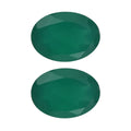 Green Onyx Set of 2 (Ovl 7x5 mm) 1.26 ctw Loose Gemstone - Sticky add to cart bar