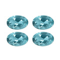 Blue Apatite Set of 4 (Ovl 6x4 mm) 0.85 ctw Loose Gemstone - Sticky add to cart bar