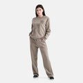 Tamsy Navy Embossed Print 2 piece Sweater Pant Set - S/M - Sticky add to cart bar
