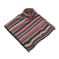 TAMSY Red Striped Knit Poncho - Sticky add to cart bar