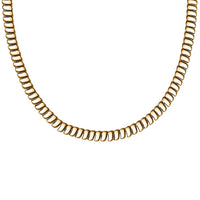 EverTrue Bronzella Collection Wave Link Necklace in 18K YG Plated Bronze 18 Inches