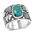 D'Joy Artisan Crafted Tahoe Naveda Turquoise 2.35 ctw Ring in Sterling Silver (Size 10.0) - Sticky add to cart bar