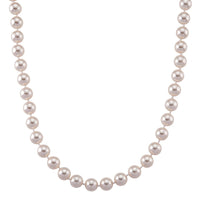 Sleeping Beauty Color Shell Pearl Necklace (20 Inches) in Stainless Steel