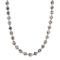 Blue Howlite 230.00 ctw Beaded Necklace with Owl Charm in Goldtone 18 Inches - Sticky add to cart bar