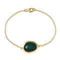 D’Joy Green Onyx 9.10 ctw Bracelet in 18K Vermeil Yellow Gold Over Sterling Silver (7.50 In) - Sticky add to cart bar