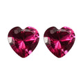 Set of 2 AA Lab Created Ruby (Hrt 6 mm) 1.82 ctw Loose Gemstone - Sticky add to cart bar