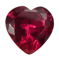 Lab Created Ruby (Hrt 8.5 mm) 2.40 ctw Loose Gemstone