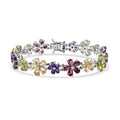 GP Multi Gemstone 22.35 ctw Bracelet in Rhodium Over Sterling Silve (7.25 In) - Sticky add to cart bar