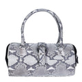 The Grand Pelle Handcrafted Natural Genuine Python Leather Barrel Bag (9.45"x6.29"x12.59") - Sticky add to cart bar