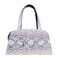 The Grand Pelle Handcrafted Natural Genuine Python Leather Trapeze Tote Bag (15.15"x8.26"x4.33") - Sticky add to cart bar