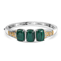 EverTrue Malachite  Full Bangle in 18K YG Plated and Platinum Bond 26.25 ctw - Sticky add to cart bar