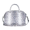 The Grand Pelle Handcrafted Natural Genuine Python Leather Satchel Bag with Shoulder Strap - Sticky add to cart bar