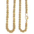 EverTrue Bronzella Collection Byzantine Chain Necklace in 18K YG Plated Bronze 20 Inches - Sticky add to cart bar