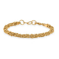 EverTrue Bronzella Collection Byzantine Chain Bracelet in 18K YG Plated Bronze (7.50 In) - Sticky add to cart bar