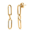 EverTrue Bronzella Collection Paper Clip Earrings in 18K YG Plated Bronze - Sticky add to cart bar