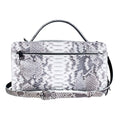 The Grand Pelle Handcrafted Natural Genuine Python Leather Clutch Bag (10.03"x5.89"x4.13") with Shoulder Strap - Sticky add to cart bar