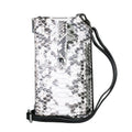 Grand Pelle Natural Genuine Python Leather Zip Clutch (7.48"x4.13"x1.96") with Snap Pocket - Sticky add to cart bar