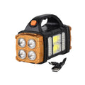 Livmore COB Multi-functional Solar Charging Outdoor Emergency Searchlight - Gold - Sticky add to cart bar