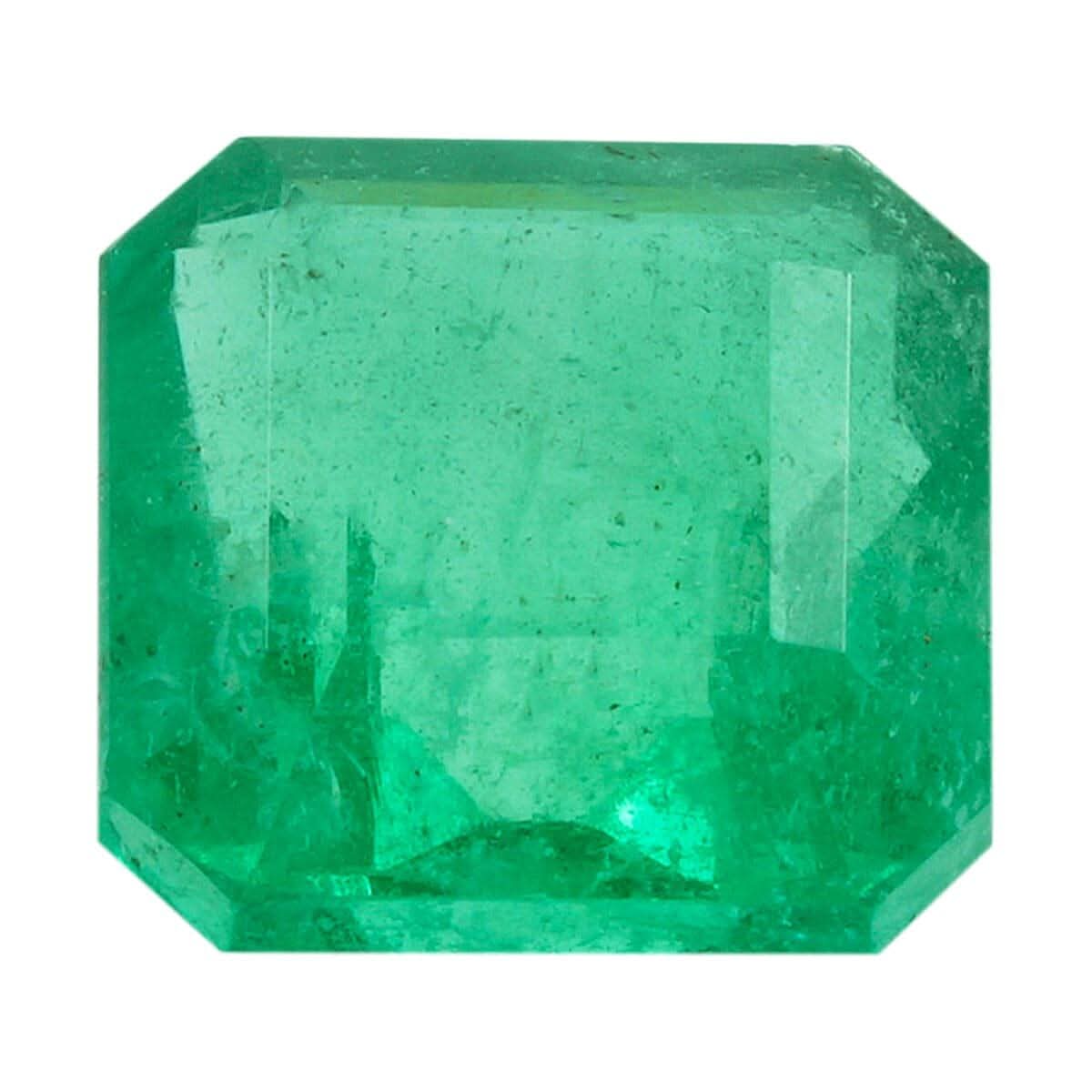 Certified & Appraised Asscher Cut AAAA Gemfields Emerald (Sqr Free mm) 1.50 ctw