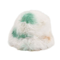 Tamsy Green Faux Fur Hat with Bicolor (22.83"–23.62")