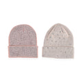 Tamsy Pink Knitted 2pcs Beanie - Sticky add to cart bar