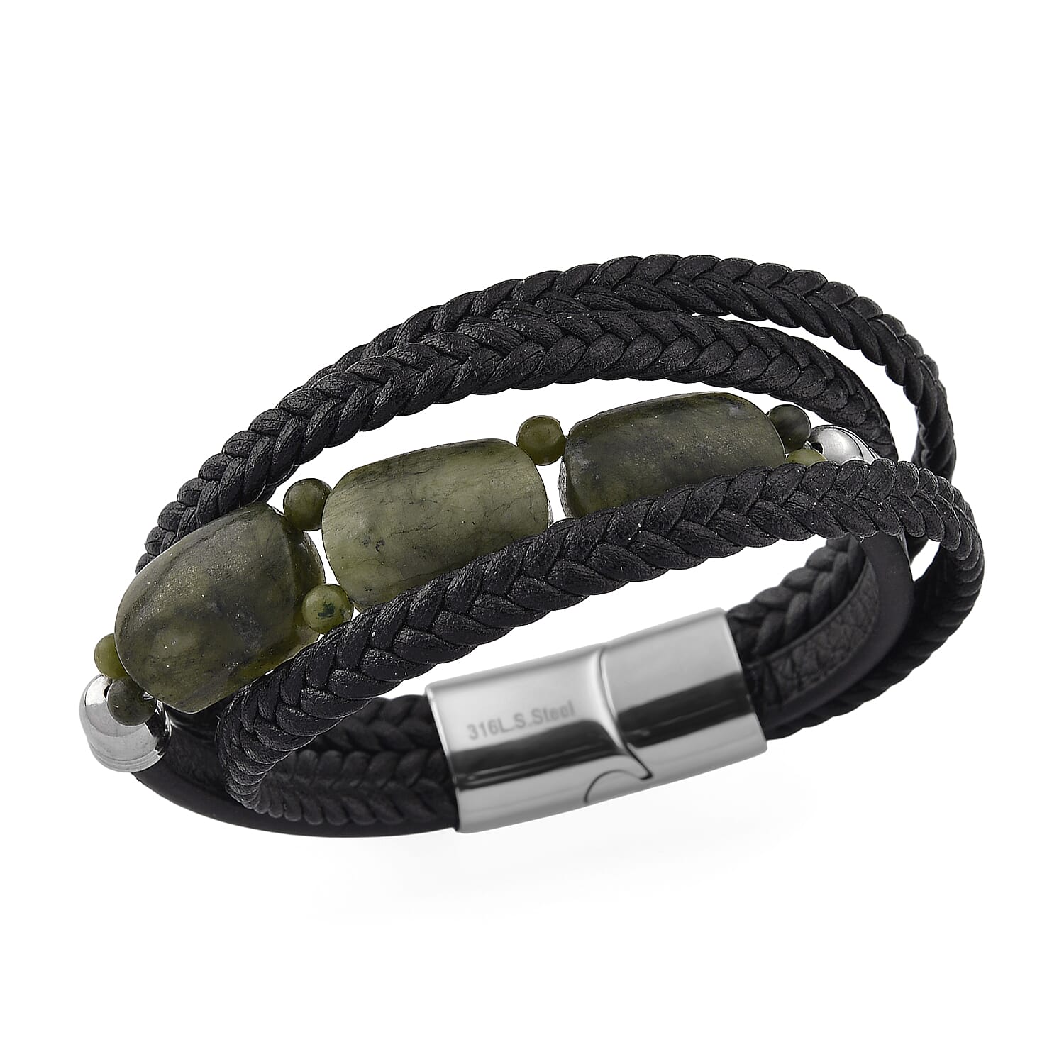 Connemara Marble 100.00 ctw Beaded Bracelet