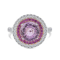 D'Joy AAA Patroke Kunzite and Multi Gemstone 4.80 ctw Ring in Vermeil RG and Rhodium Over Sterling Silver (Size 6.0) - Sticky add to cart bar